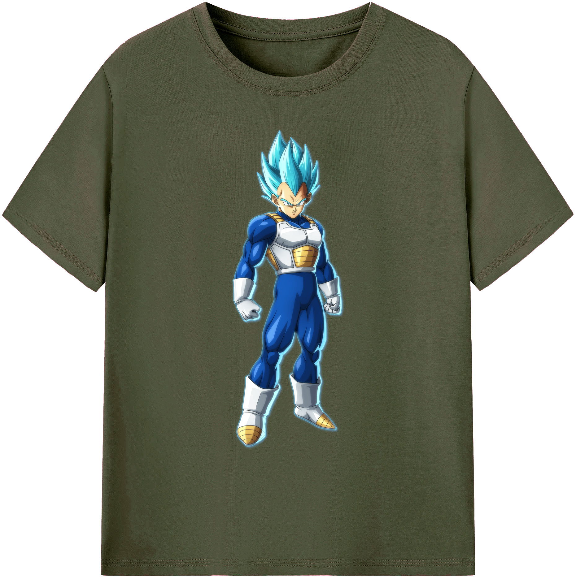 （画像用） ドラゴンボール ベジータ四世（Bejīta Yonsei）DRAGON BALL Vegeta IV 綿100％ メンズ半袖Tシャツ｜肌触りやわらか＆通気性